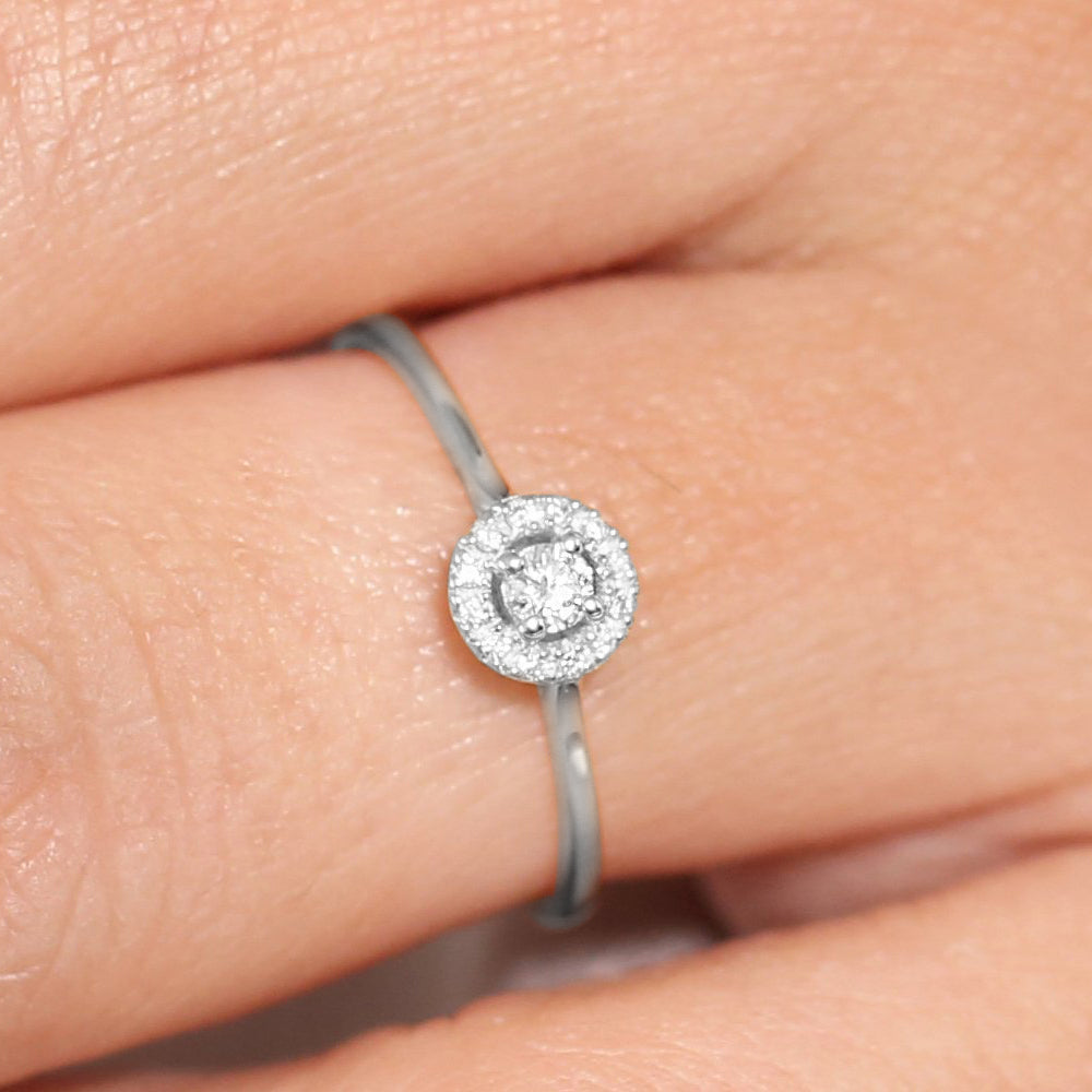 Halo Diamond Ring