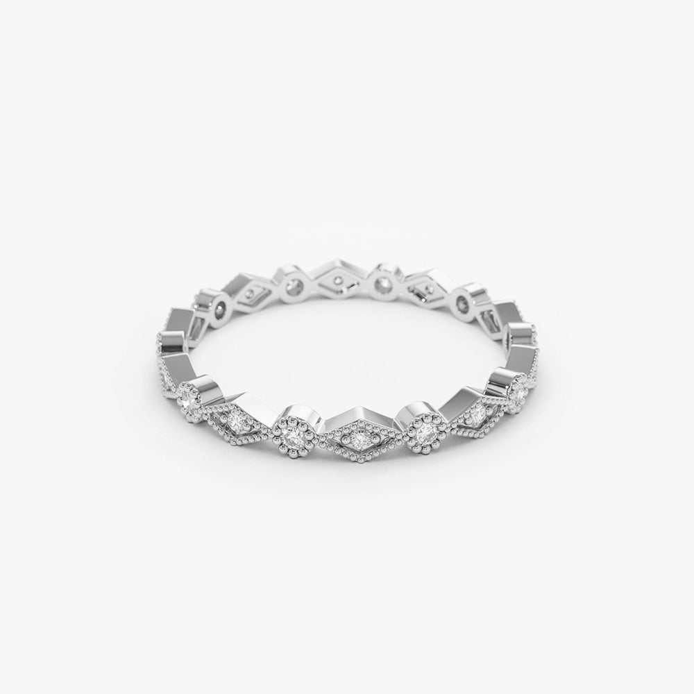 Art Deco Diamond Eternity Band
