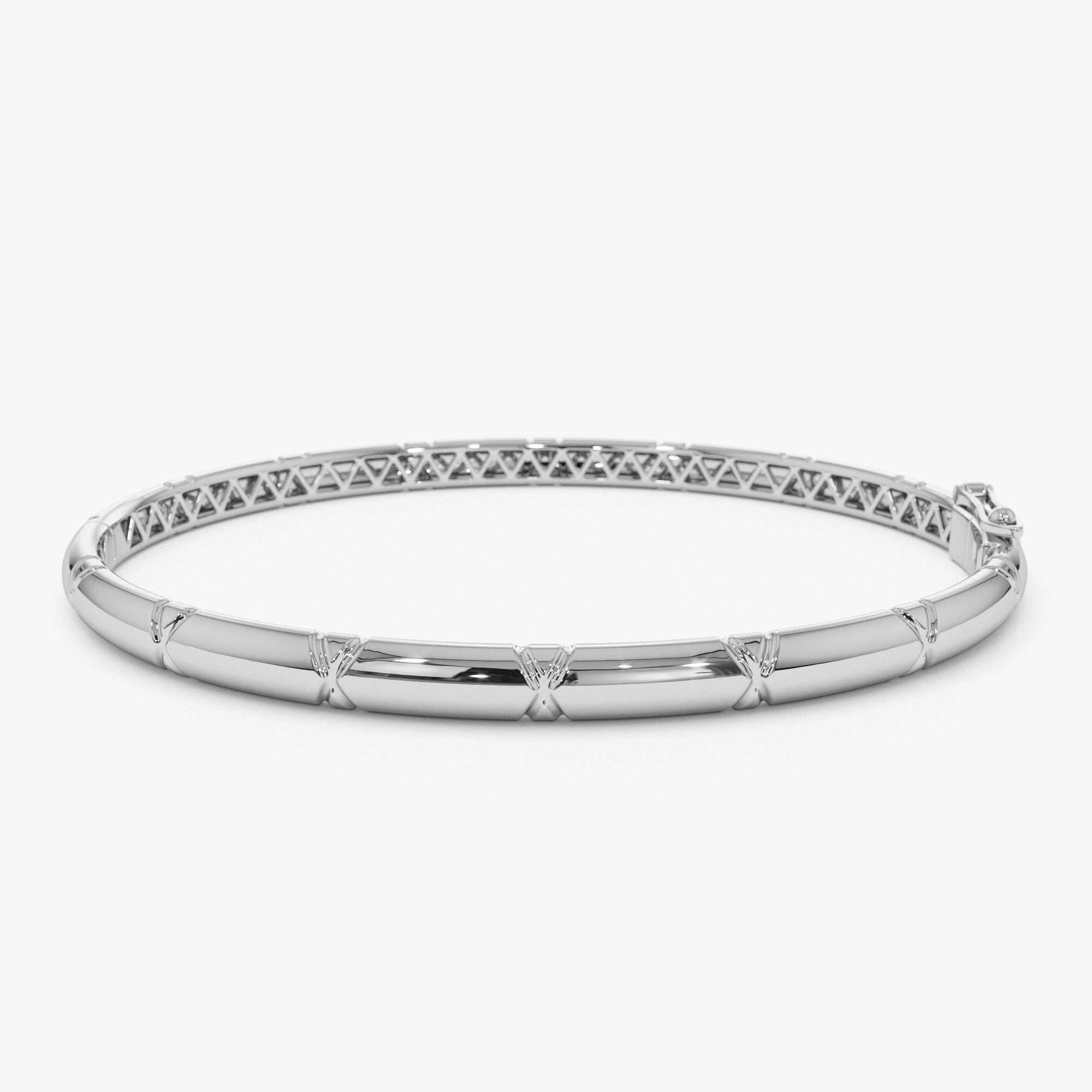 4MM Dome X Cut Design Bangle