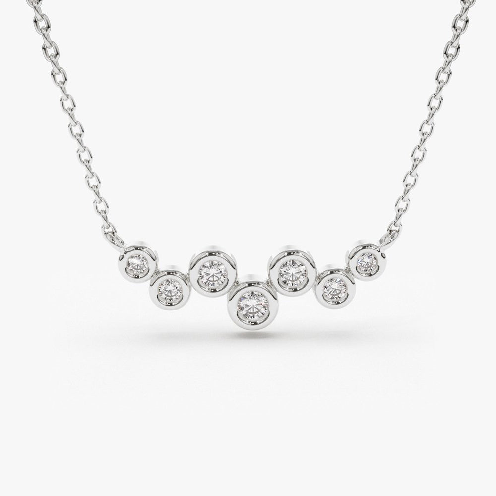 Floating Diamond Bubble Necklace