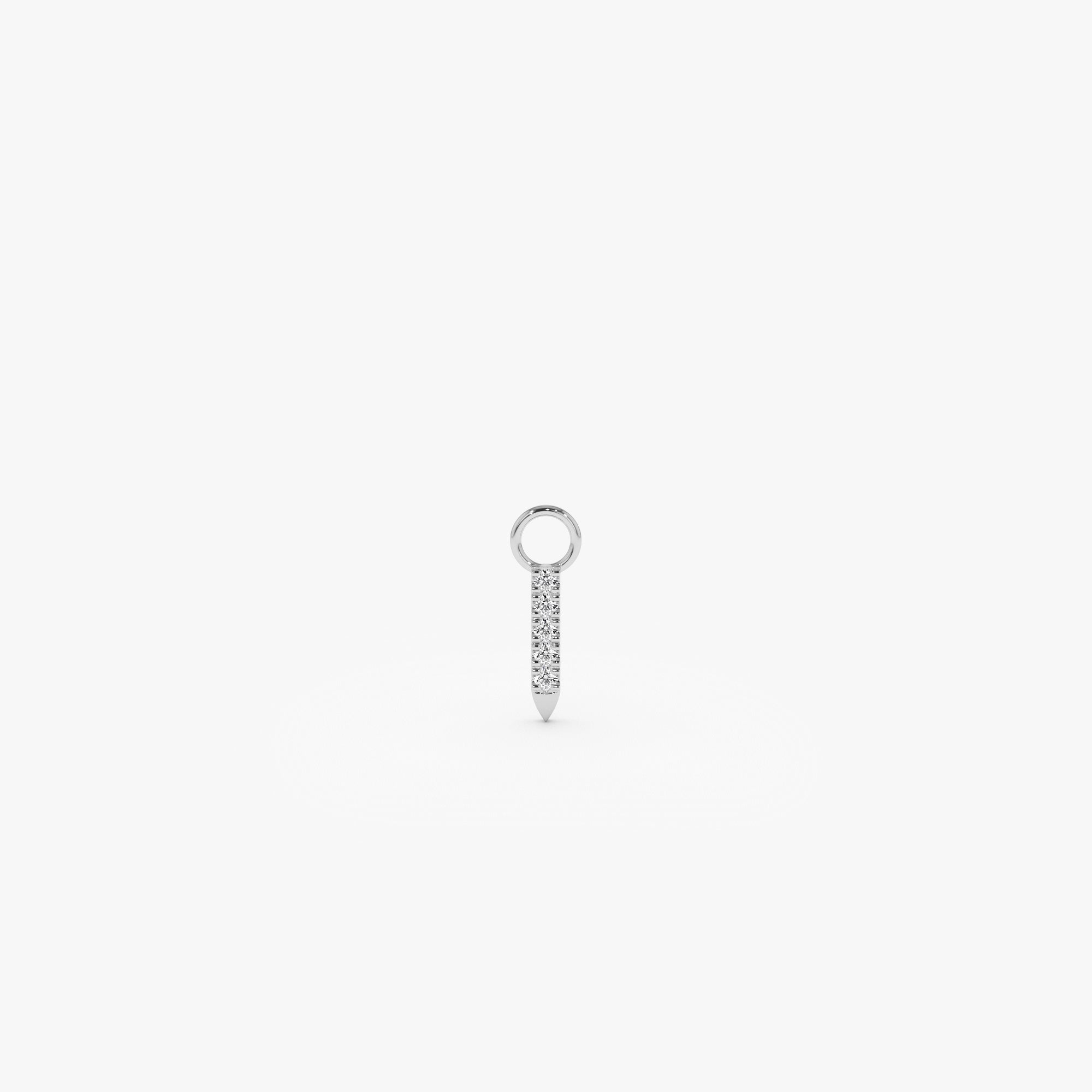 Diamond Spike Hoop Charm