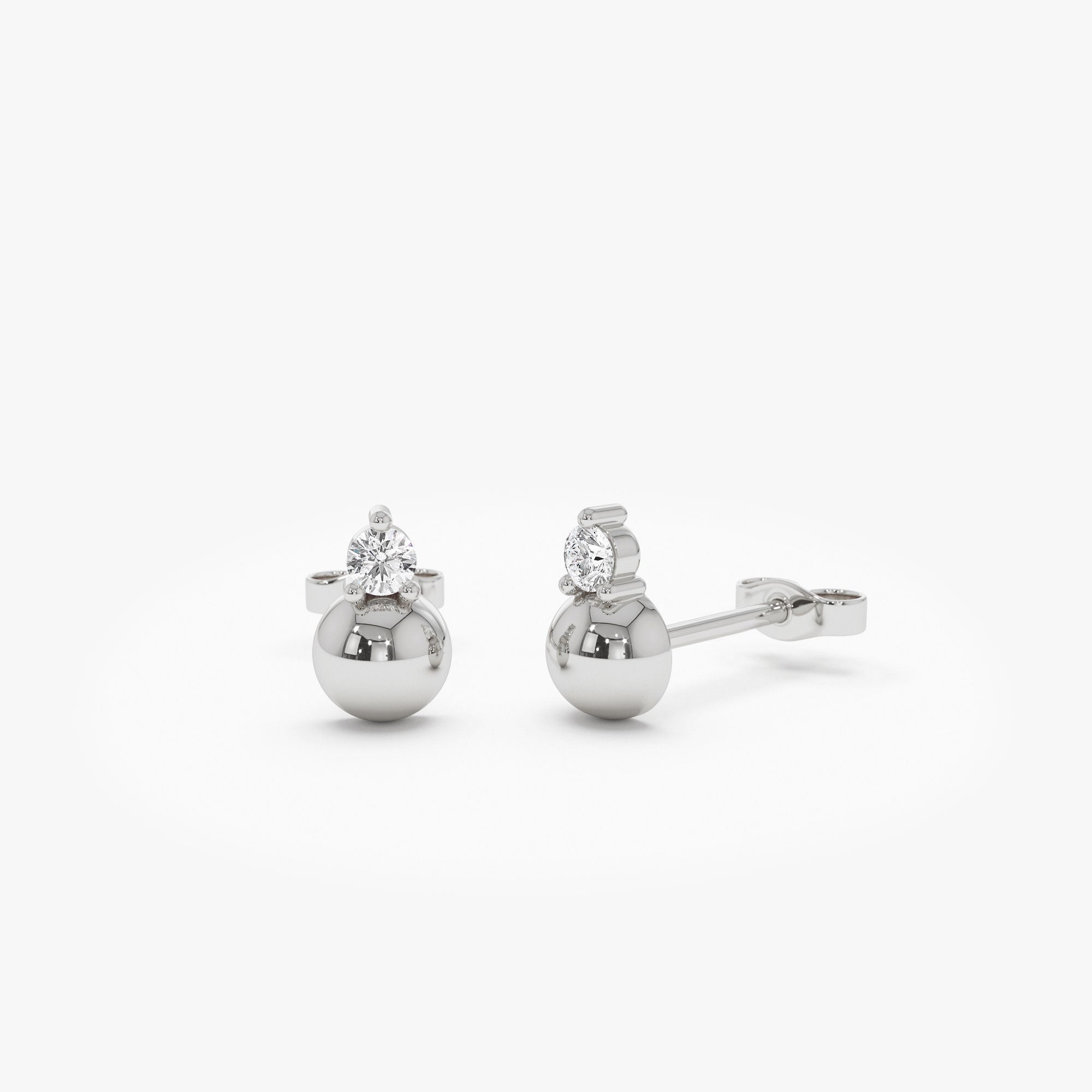 Diamond Ball Studs