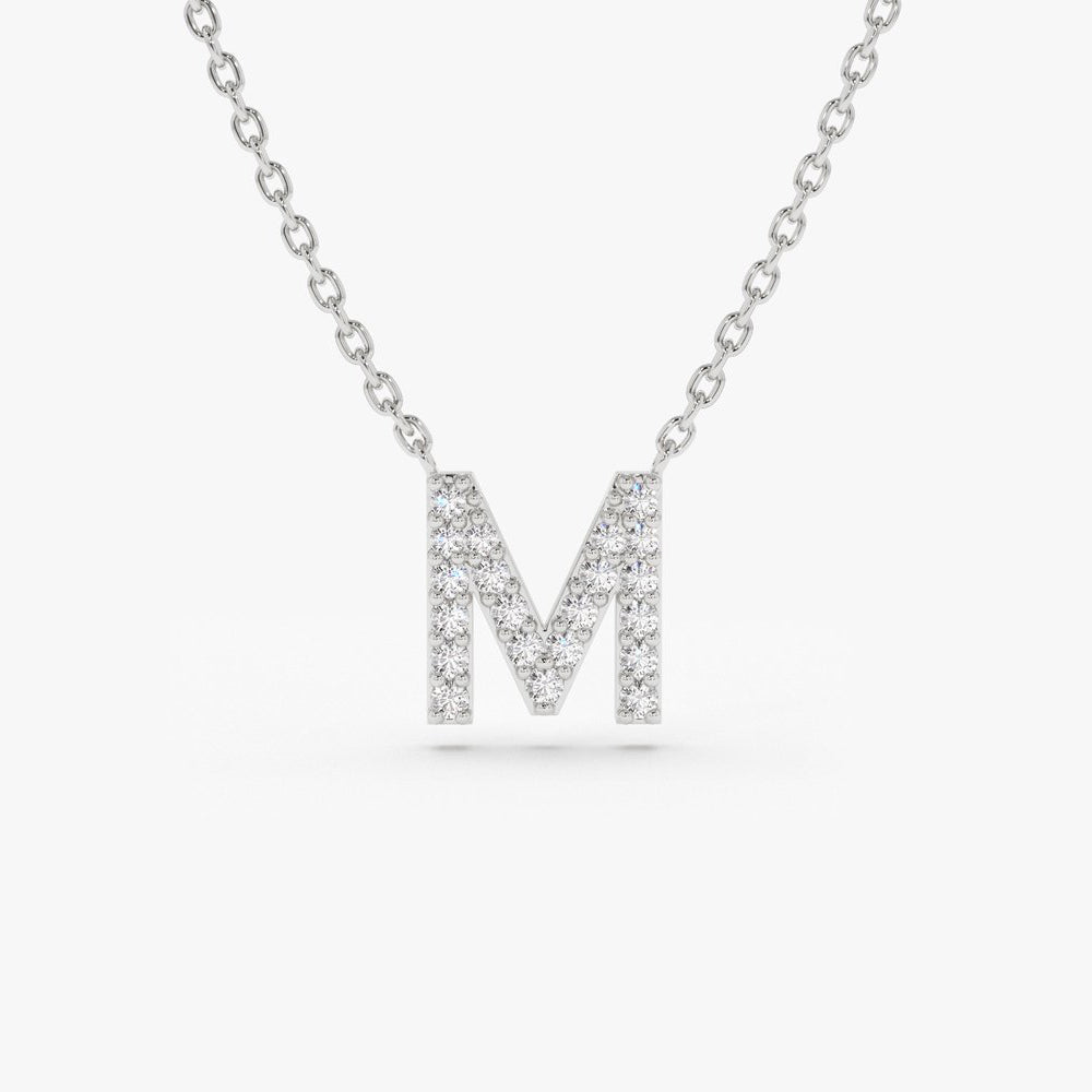 Diamond Initial Necklace