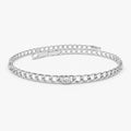 Cuban Link Bracelet w Bezel Setting Diamond