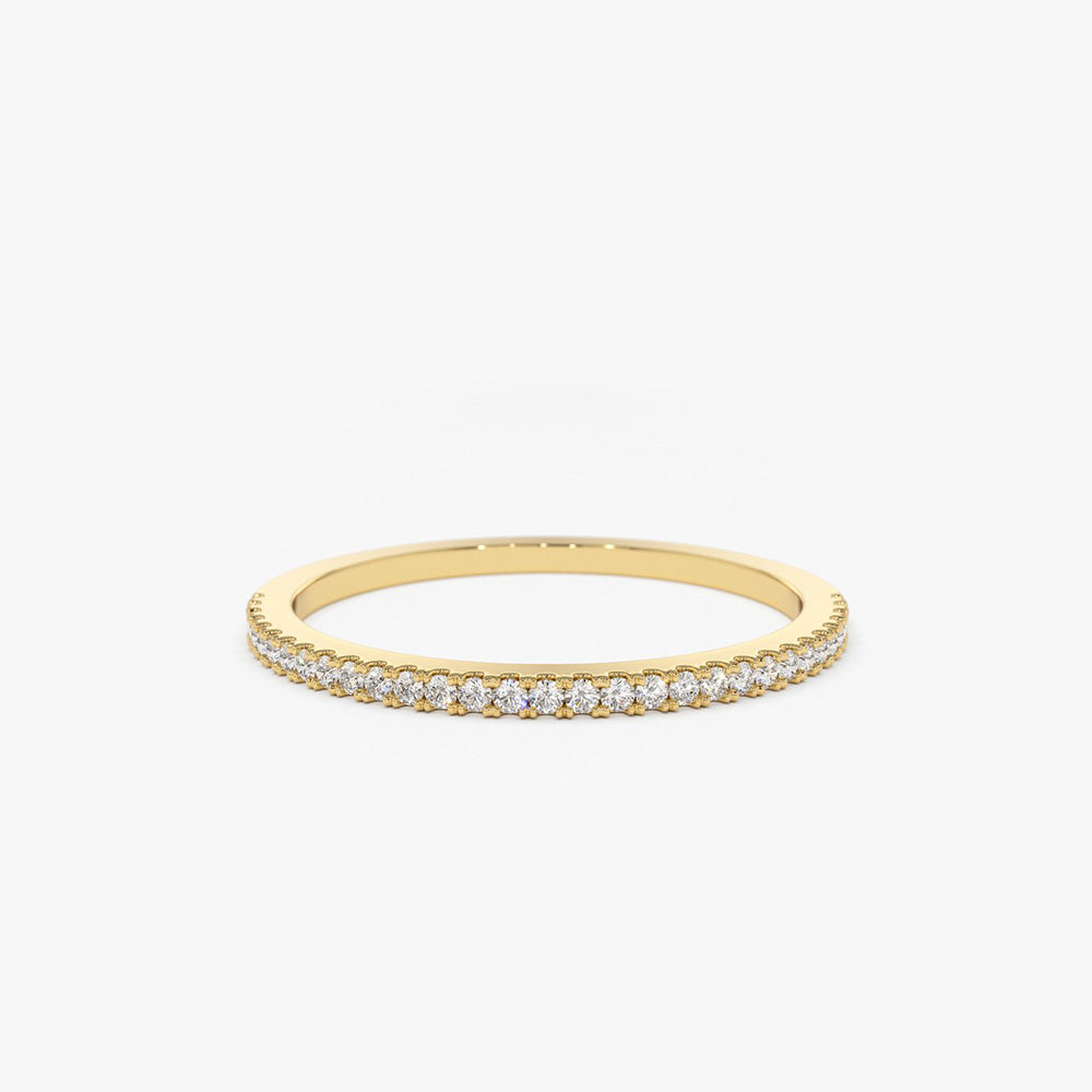 Half Eternity Micro Pave Diamond Ring