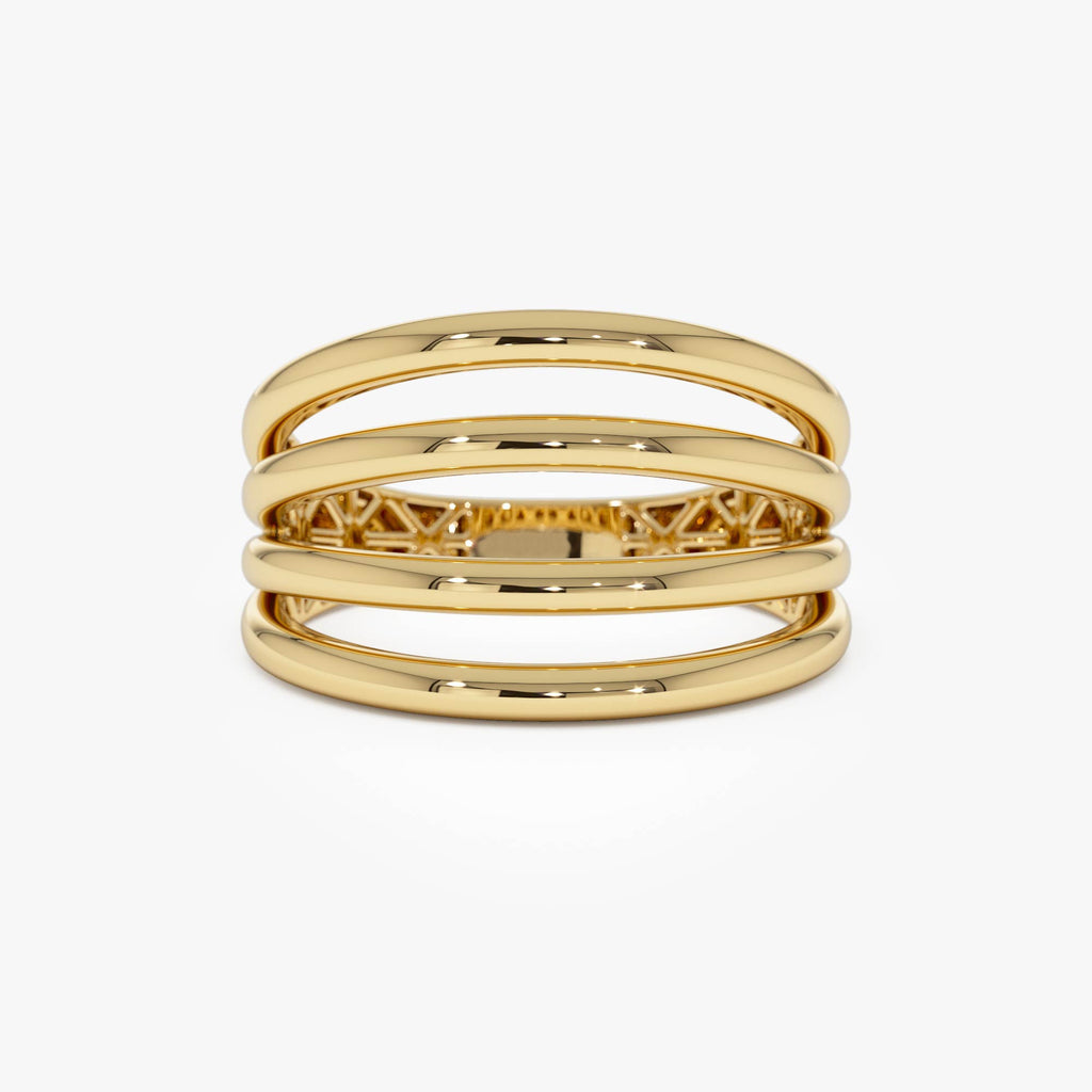 Four Band Statement Ring