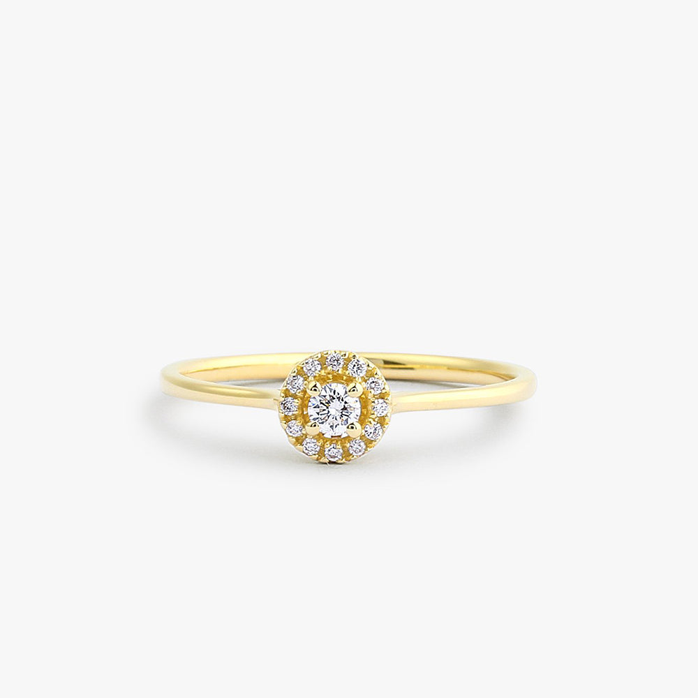 Halo Diamond Ring
