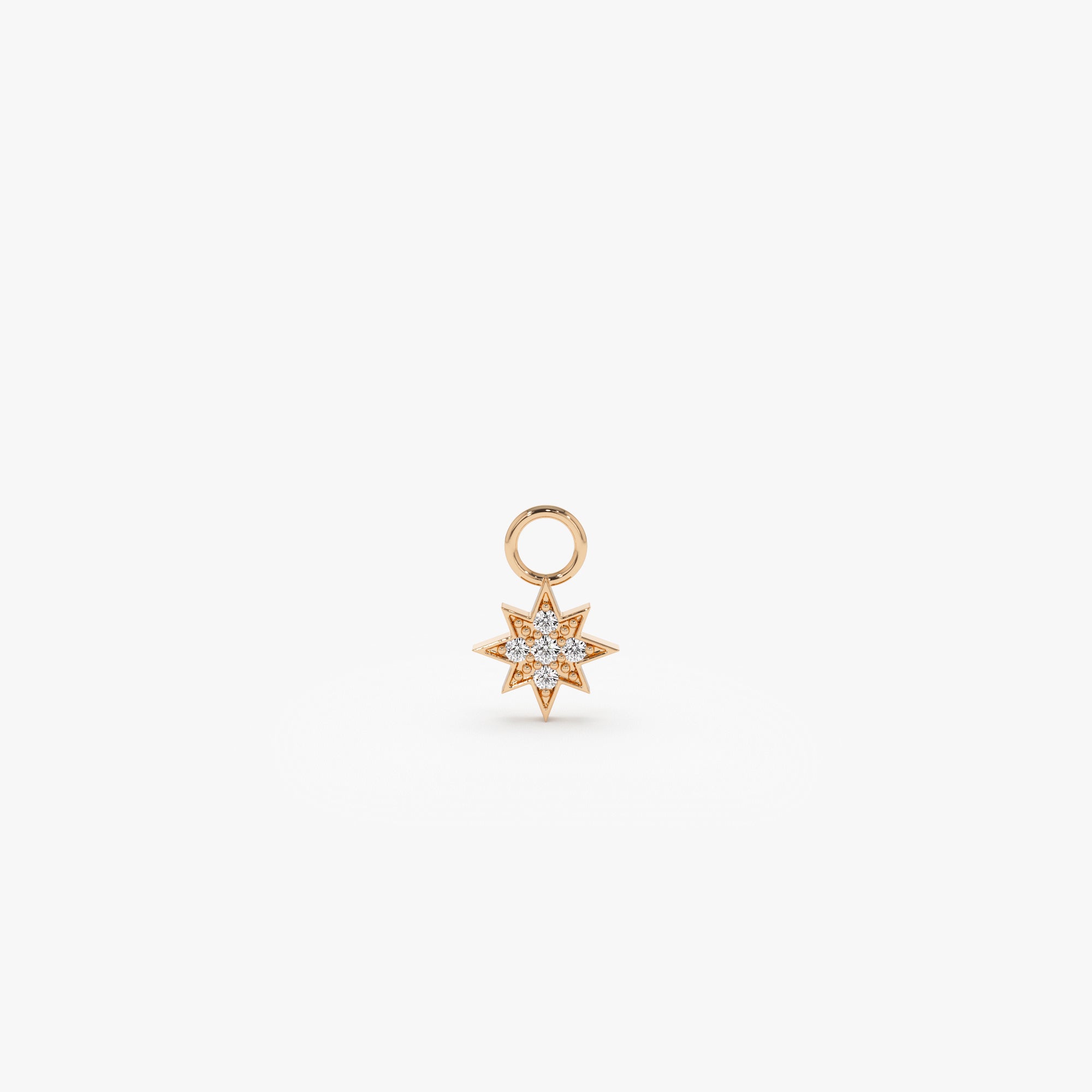 Diamond Star Hoop Charm