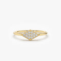 Diamond Shape Micro Pave Ring