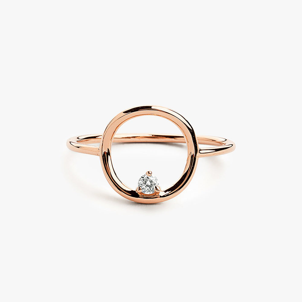 Circle Diamond Ring