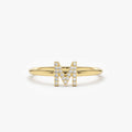 Diamond Initial Ring