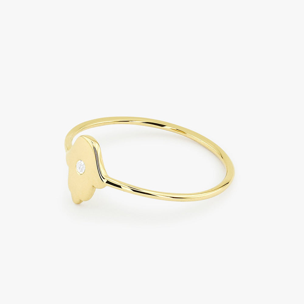 Diamond Hamsa Ring