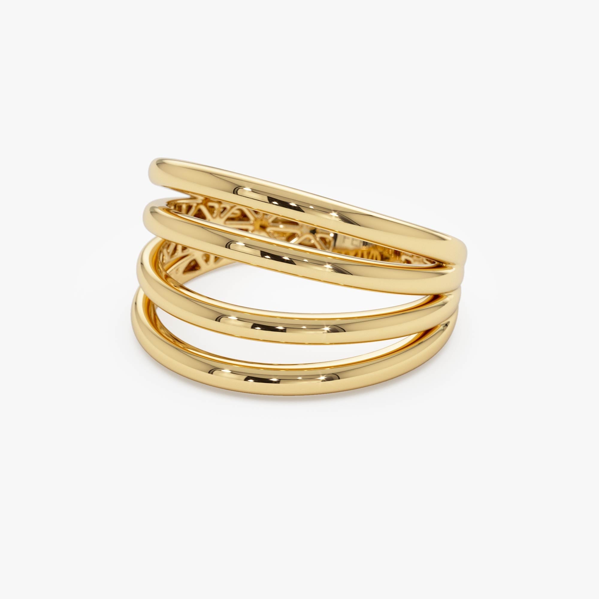 Four Band Statement Ring