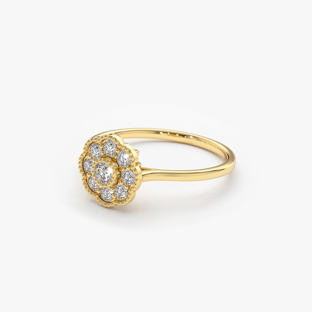 Floral Diamond Ring
