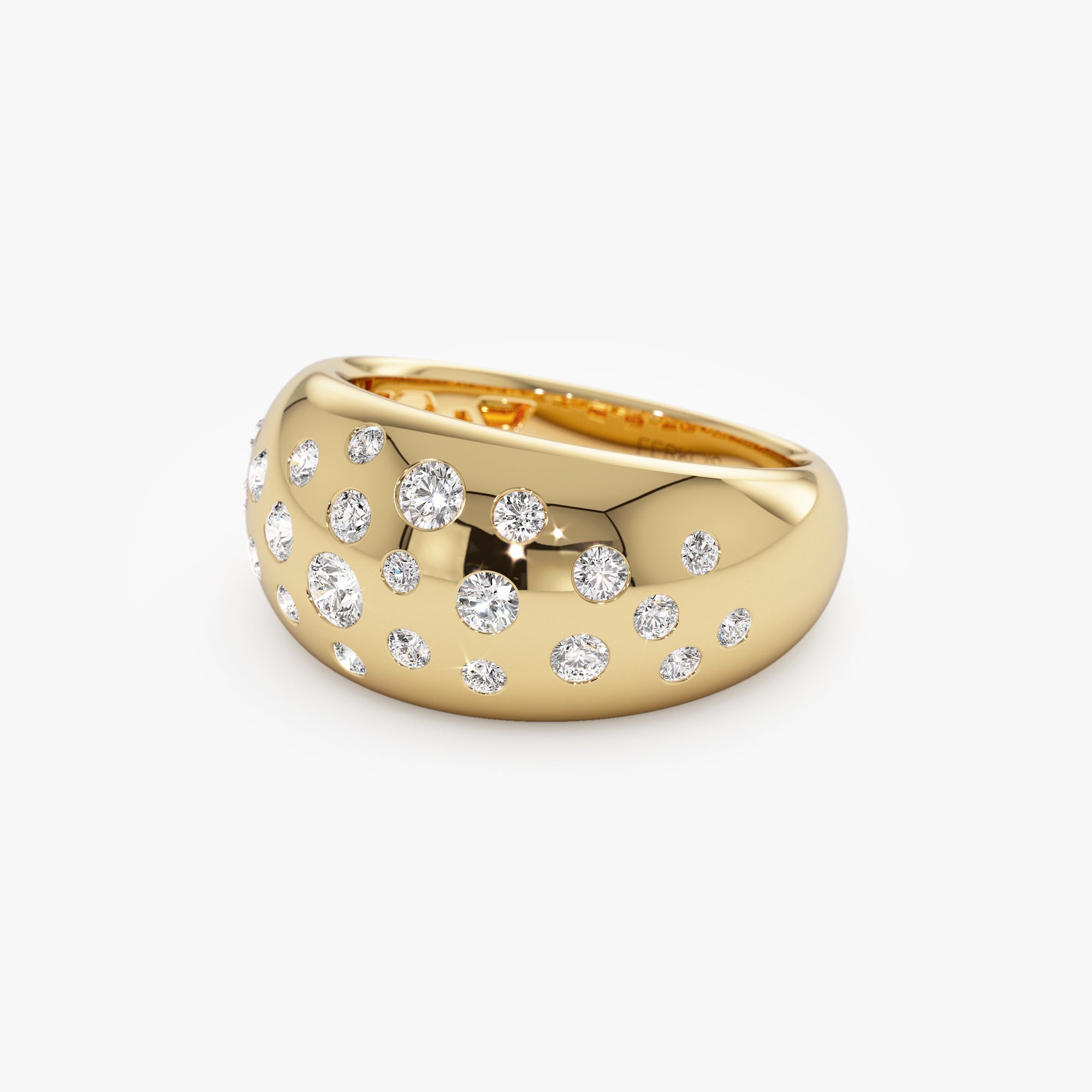 Flush Setting Cluster Dome Ring