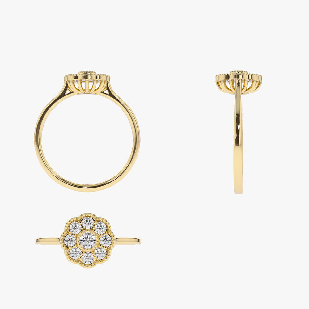 Floral Diamond Ring