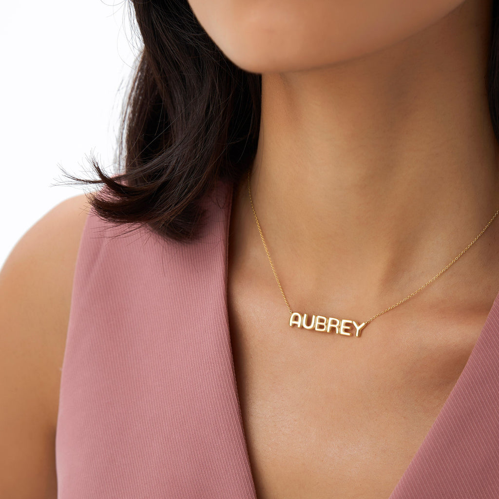 Bubble Name Necklace