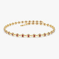 Bezel Set Ruby Tennis Bracelet