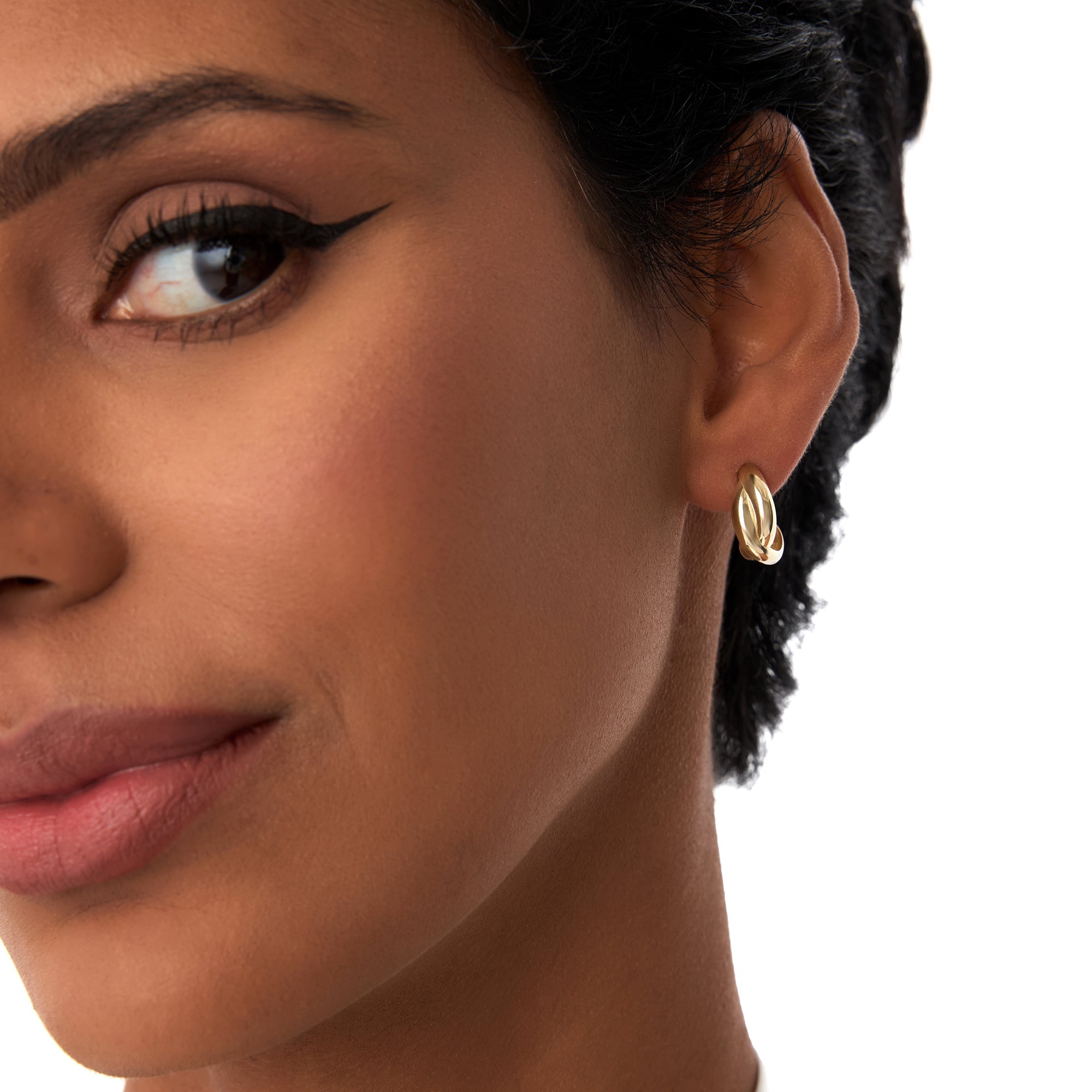 Chunky Twisted Hoop Earrings