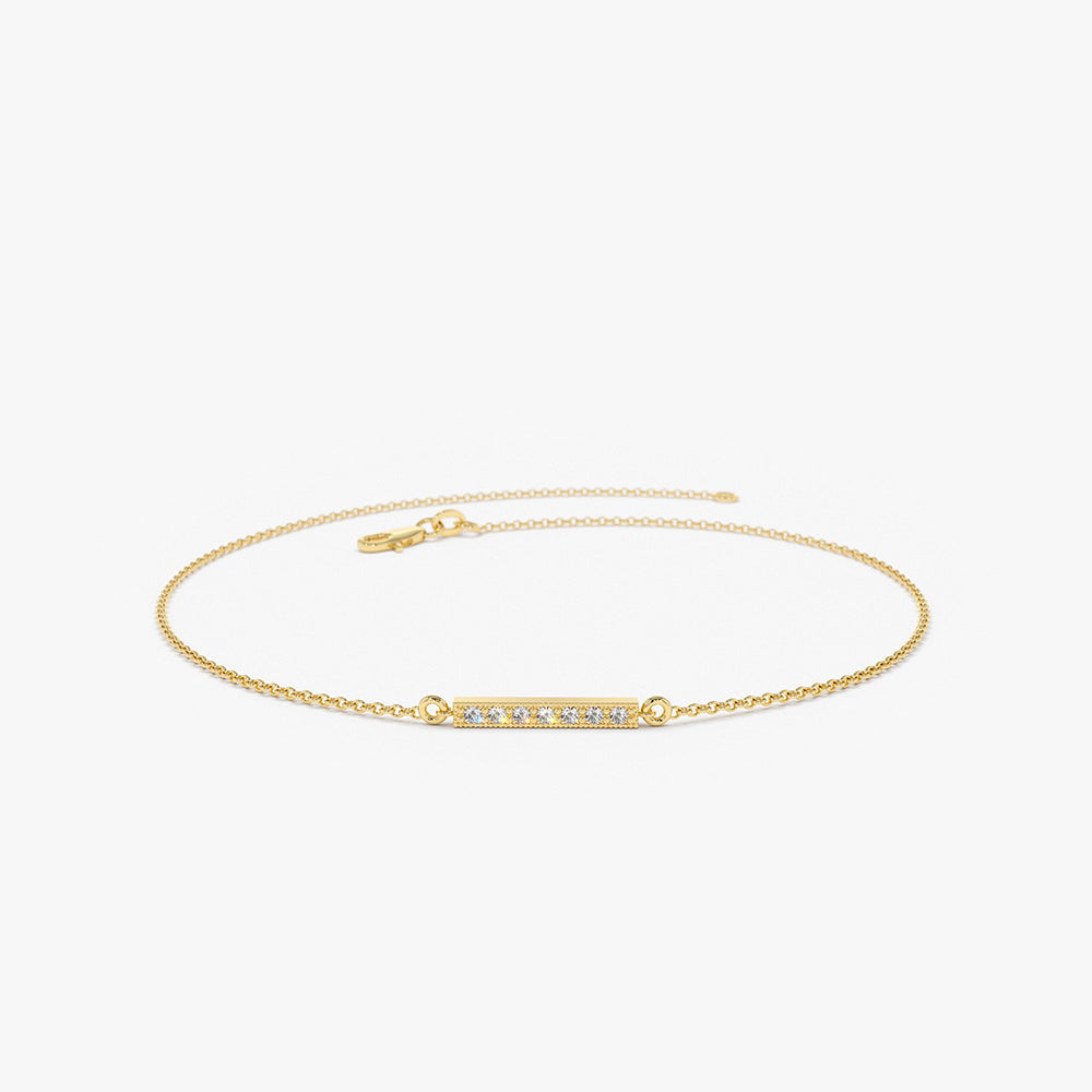 Diamond Bar Bracelet