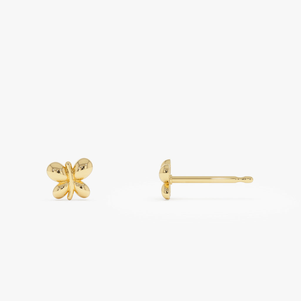 Bubble Butterfly Stud Earrings