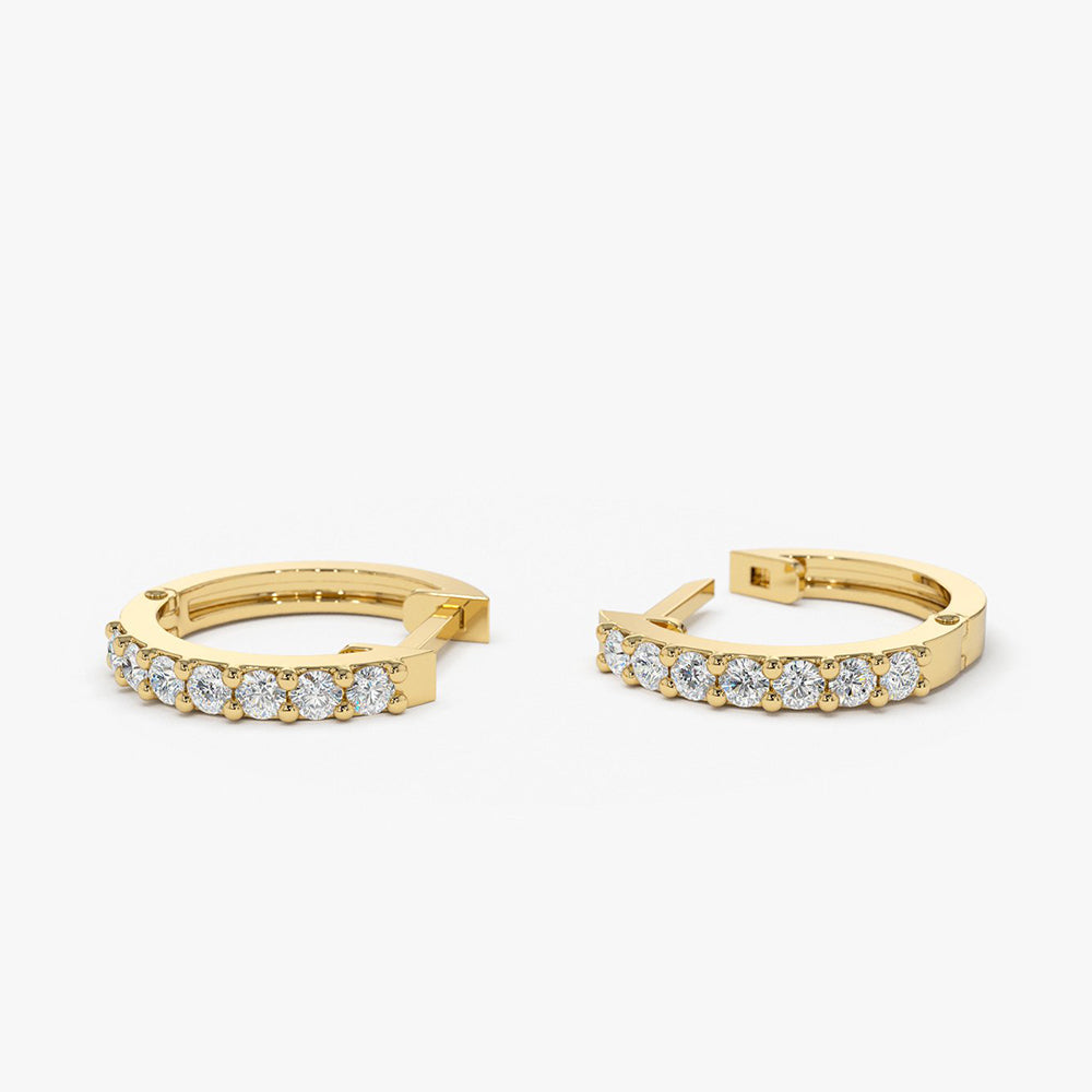 Diamond Hoop Earrings