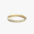 Bezel Setting Round Brilliant Cut Diamond Eternity Ring