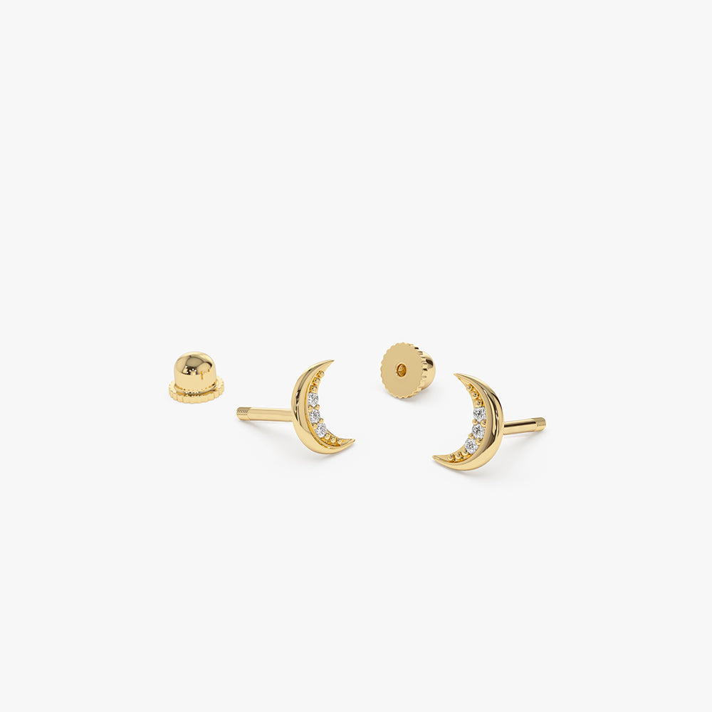 Crescent Moon Helix Piercing