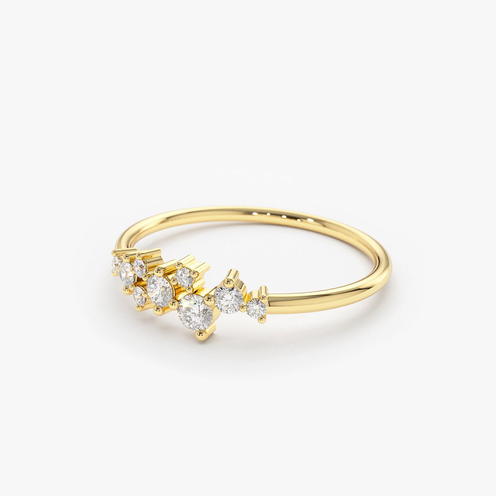 Diamond Cluster Ring