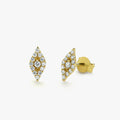 Evil Eye Diamond Studs