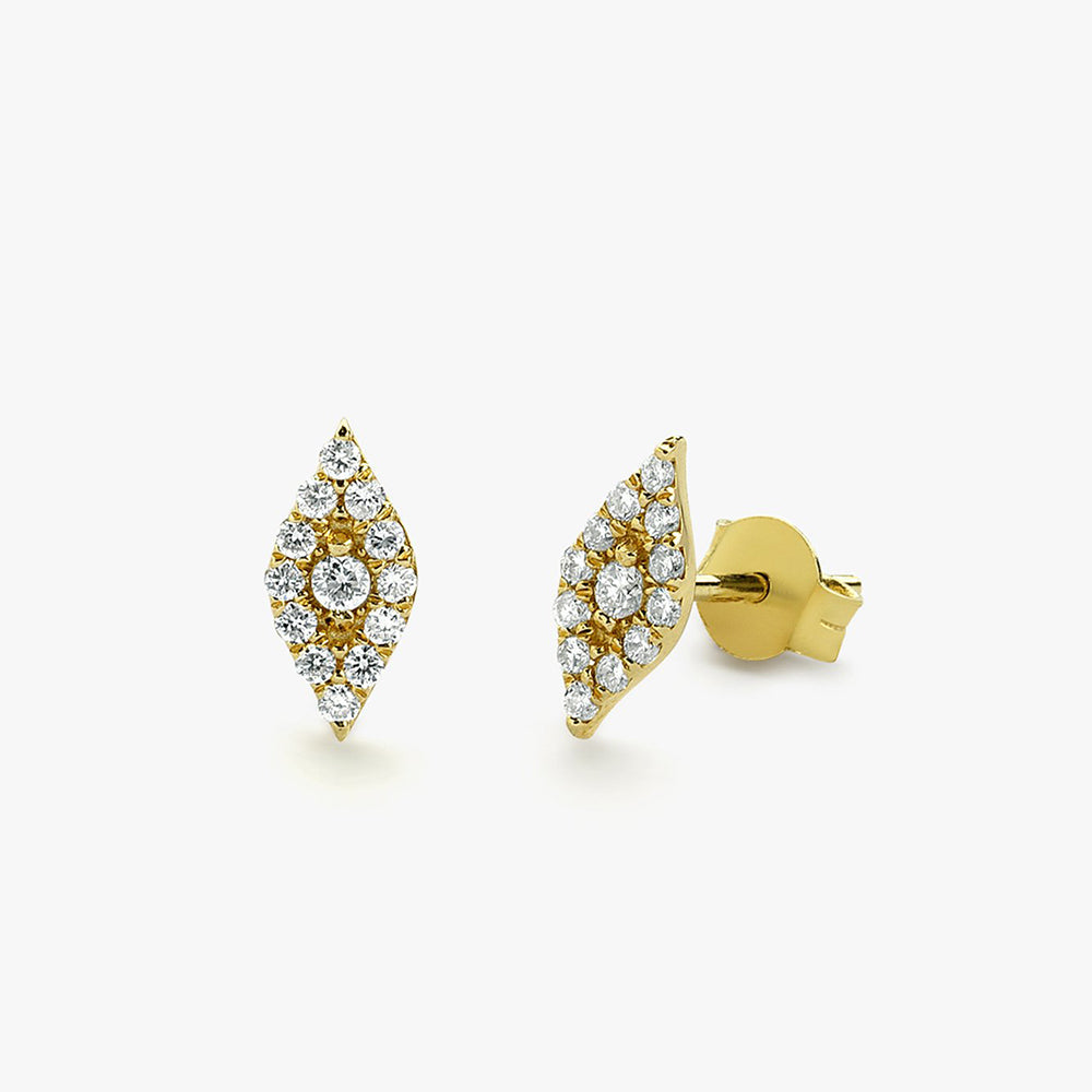 Evil Eye Diamond Studs