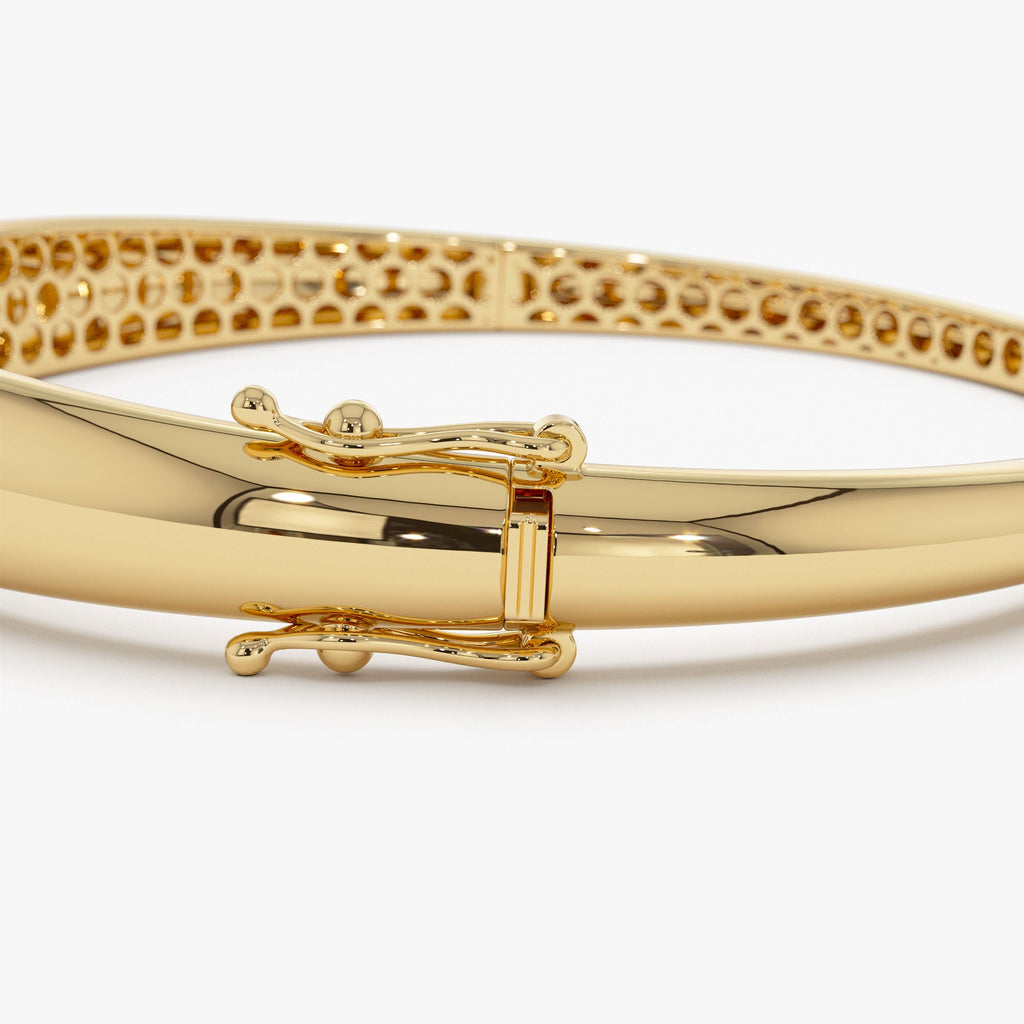 7.5MM Classic Dome  Bangle Bracelet