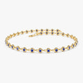 Bezel Set Sapphire Tennis Bracelet