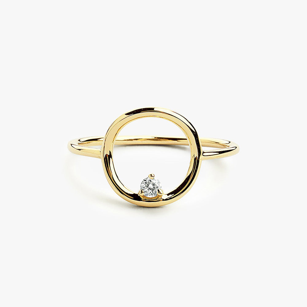 Circle Diamond Ring