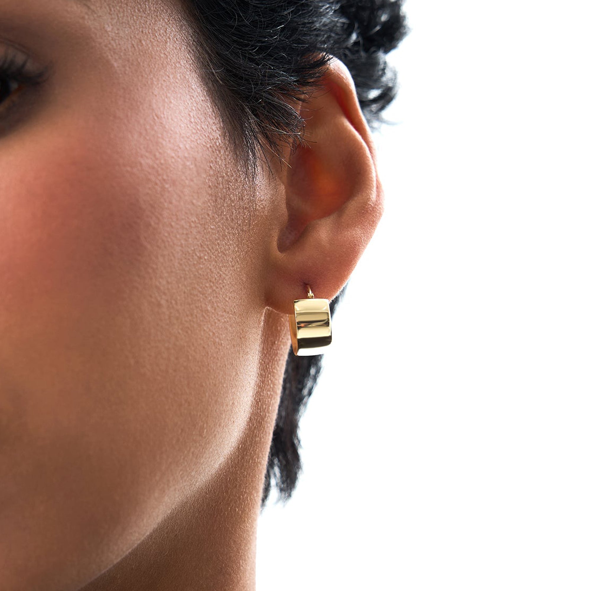 8MM Wide Hoop Earrings