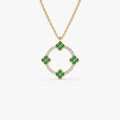 Emerald Clover Necklace