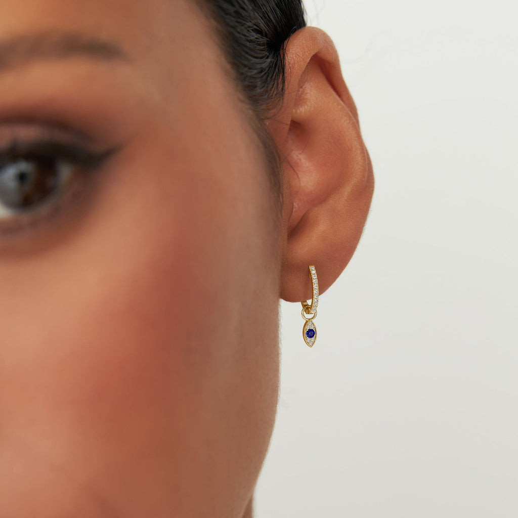 Evil Eye Hoop Charm