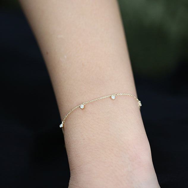 Dangling Solitaire Bracelet