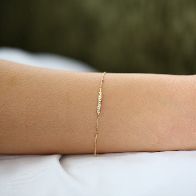 Diamond Bar Bracelet