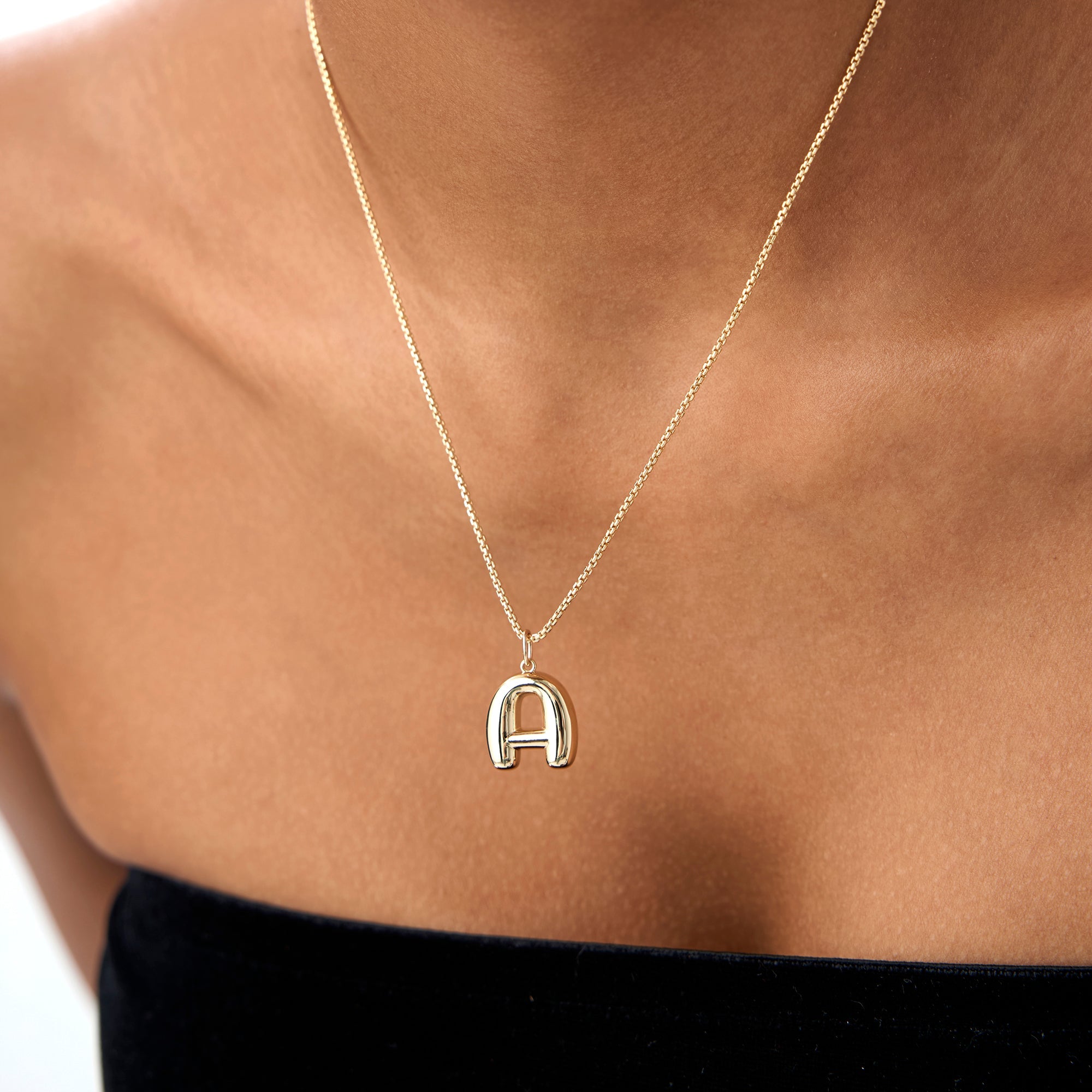 20MM Balloon Initial Letter Pendant