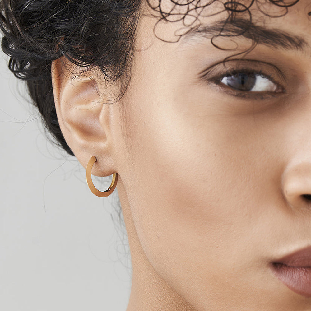 Flat Hoop Earrings