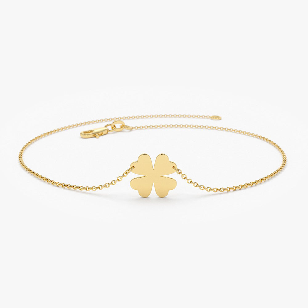 Four Leaf Clover Charm Bracelet