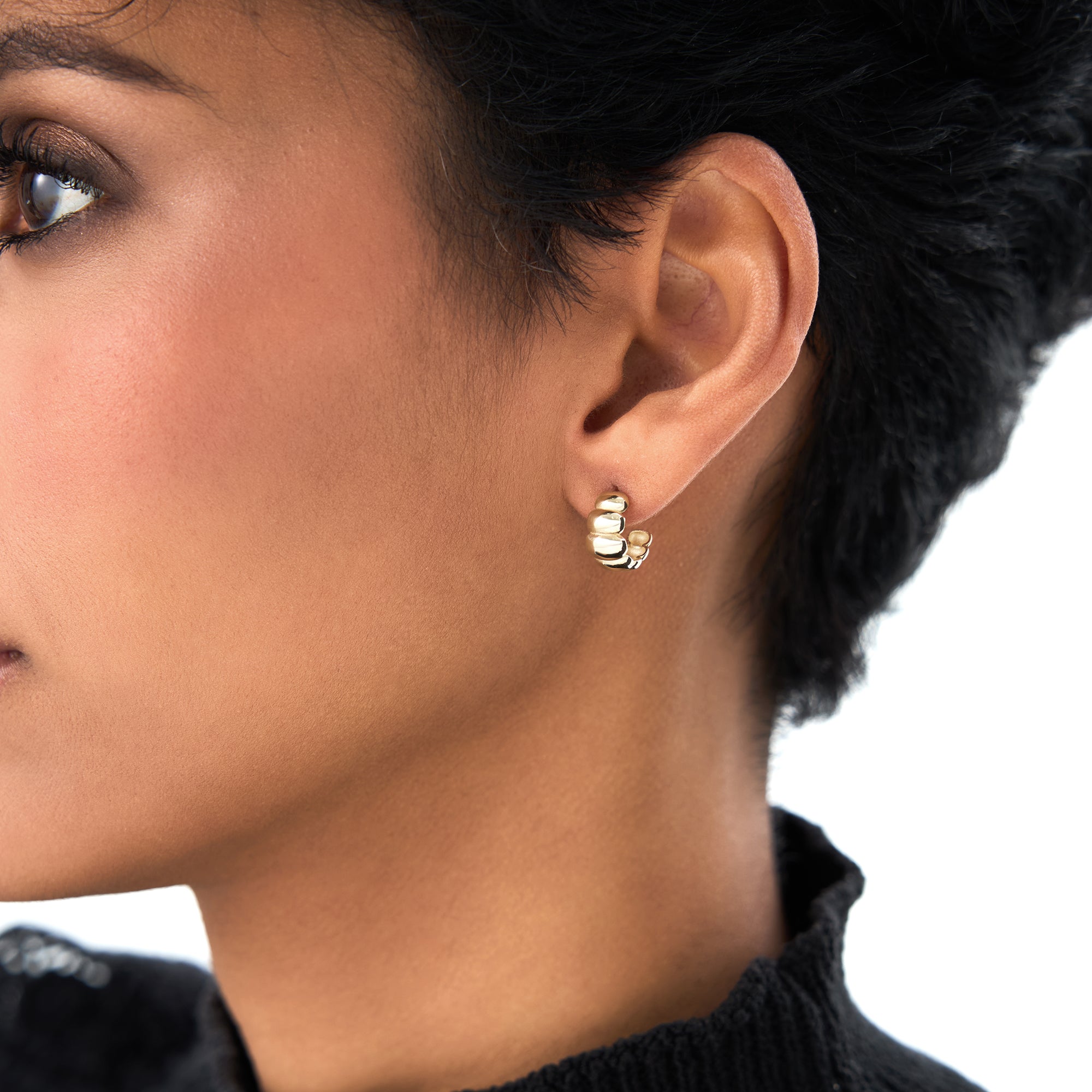 Chuncky Bubble Hoop Earrings