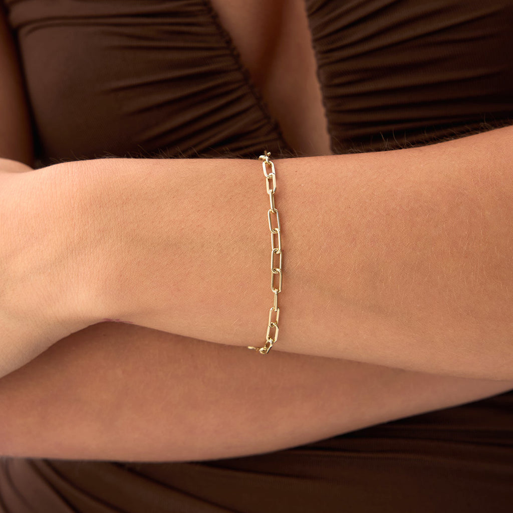 8MM Paperclip Chain Bracelet