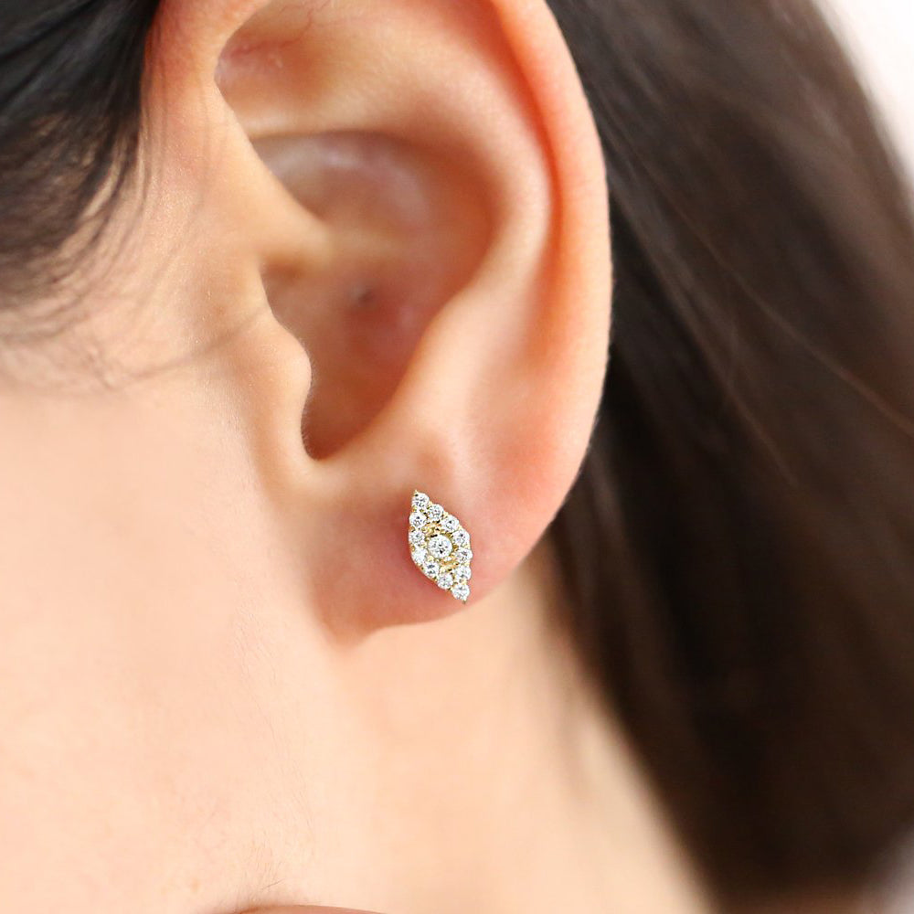 Evil Eye Diamond Studs