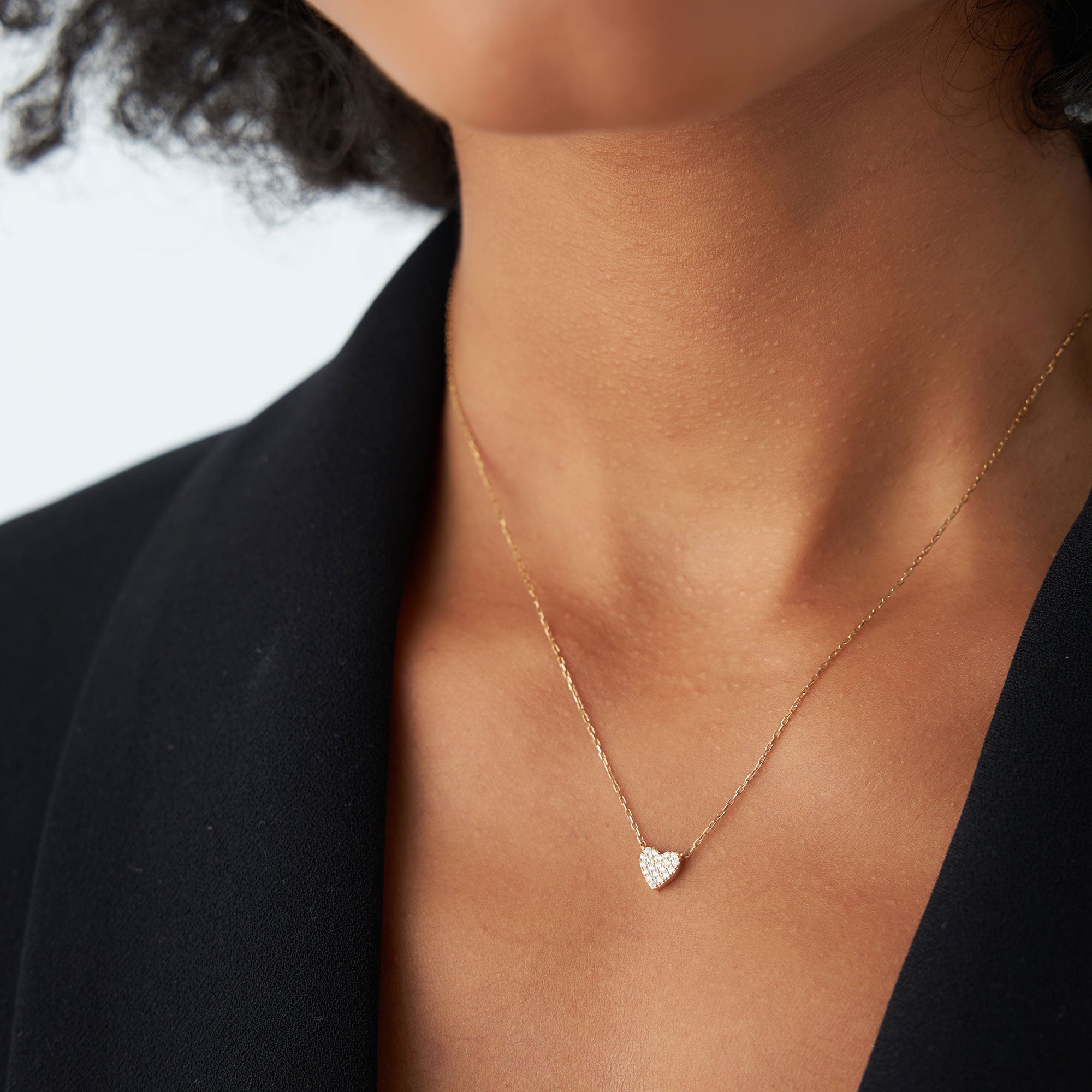 Mini Heart Diamond Necklace