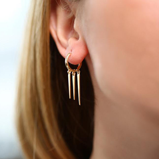 Drop Trendy Spike Earrings