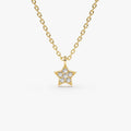 Diamond Star Charm Necklace