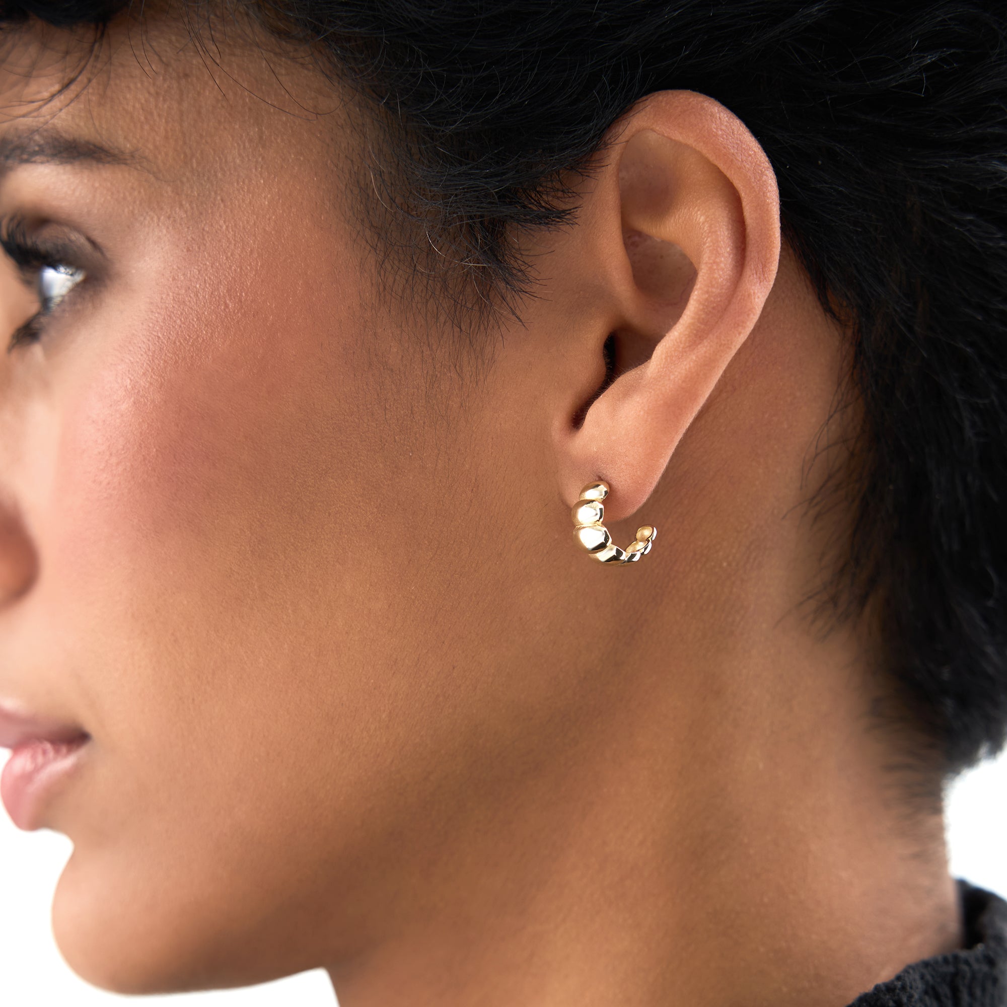 Chuncky Bubble Hoop Earrings