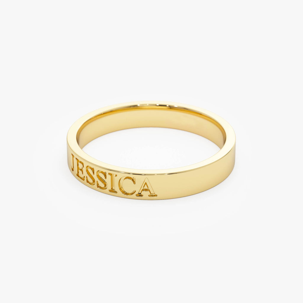 Custom Name Engraved Band Ring